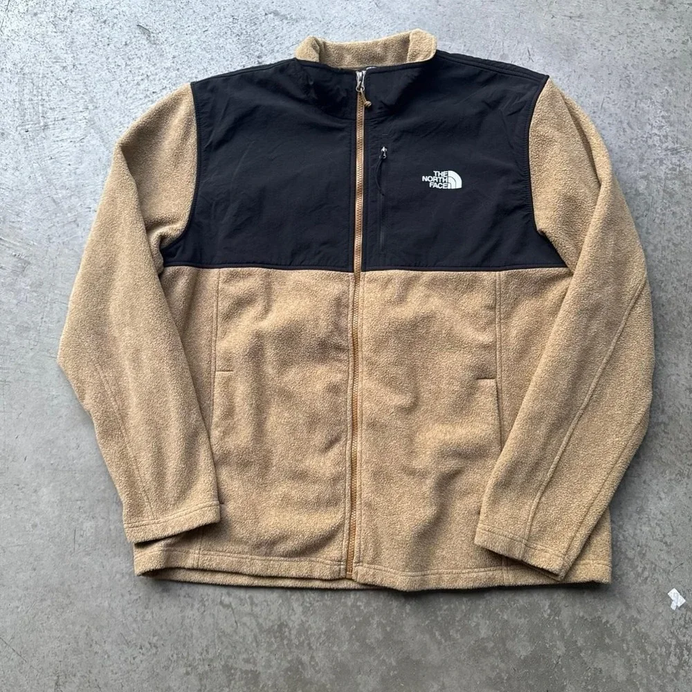 Vintage The North Face Men's Butter Black TNF Black Highest Peak Full-Zip Jacket